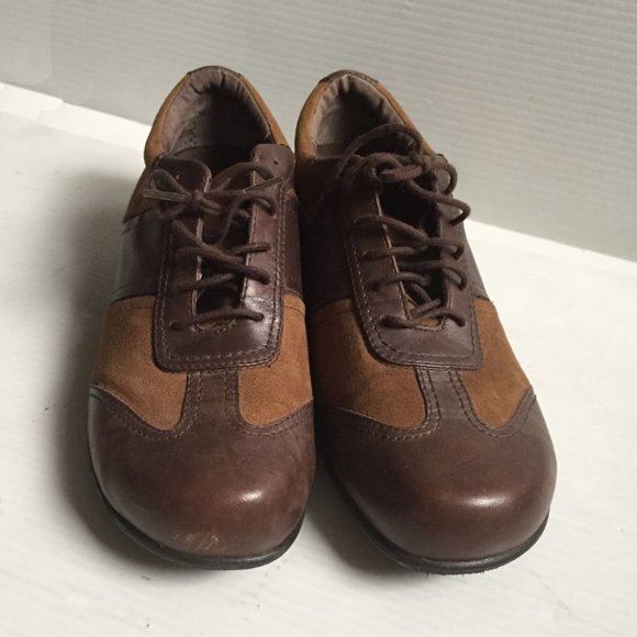 PW Minor Bronze Brown Comfort Slip Resistant Leather Shoes EUC - Picture 4 of 9